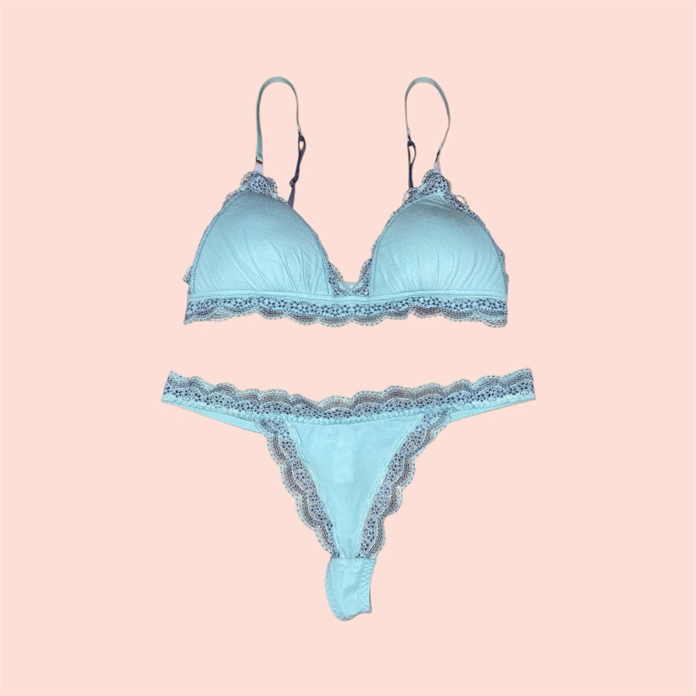 Blue Bra & Panty Set